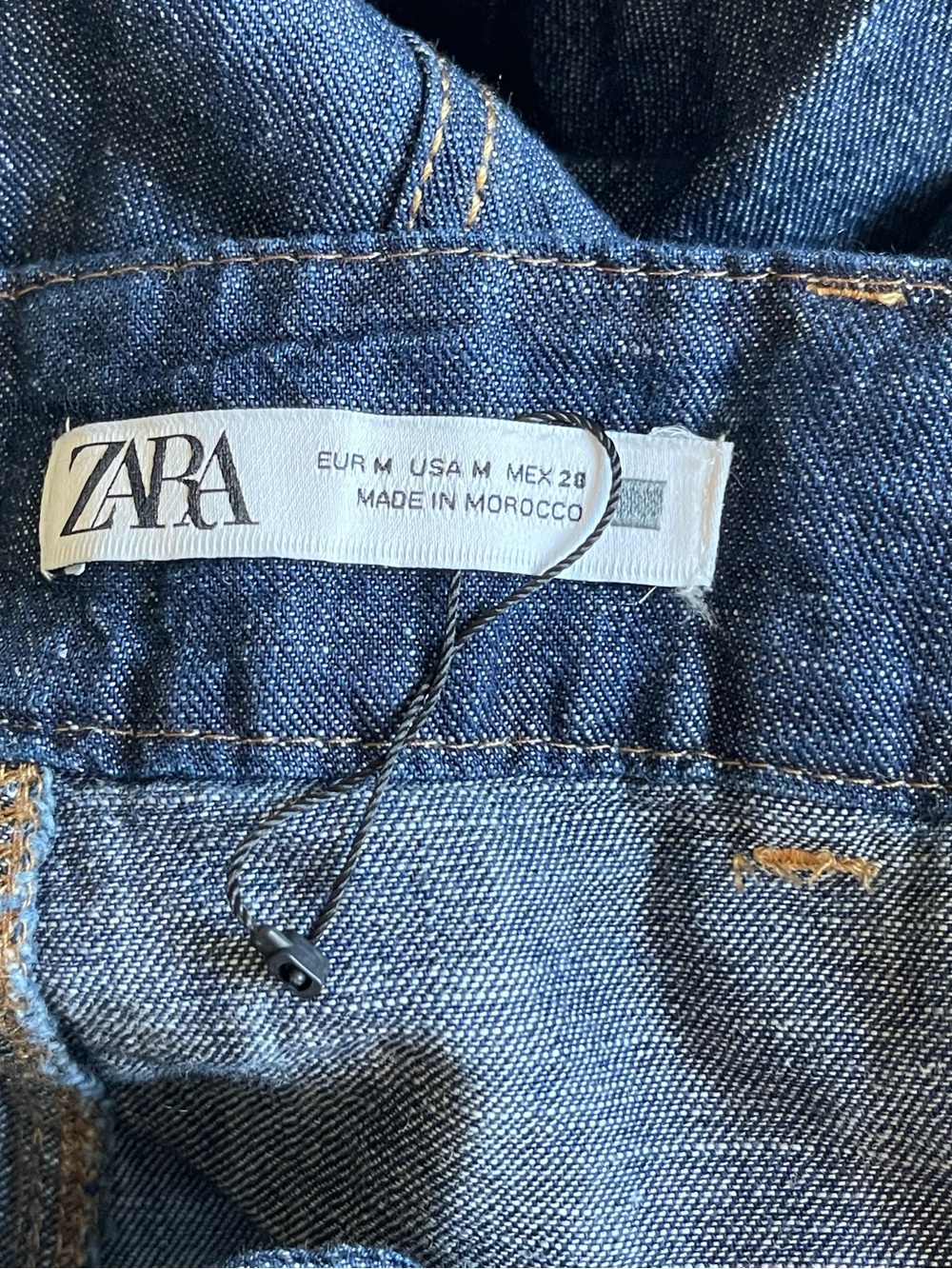 ZARA NEW FW24 Z1975 DENIM WRAP MIDI SKIRT 7966/406_SIZE Medium - Picture 5 of 6